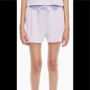 Aritzia Wilfred Free Lounge 3” Shorts High Waisted Heather Lavandin
